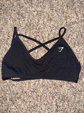 Gymshark Black Back Gains Sports Bra